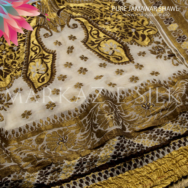 Pure Jamawar Shawl - MS 755 | Markaz Silk