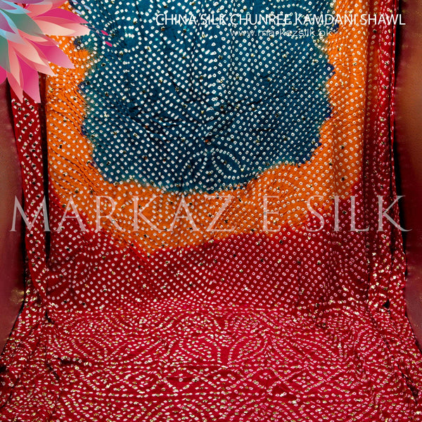 China Silk Chamos Makash Shawl MS-802 | Markaz Silk