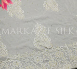 Pure China Crinkle Mukaish Suit MS-804 – Luxury Unstitched Ethnic Wear | Markaz Silk
