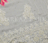 Pure China Crinkle Mukaish Suit MS-804 – Luxury Unstitched Ethnic Wear | Markaz Silk