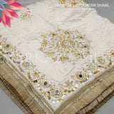 Satan Silk Gotta Work Shawl MS-781 | Luxury Silk Shawl | Markaz Silk