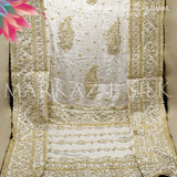 Satan Silk Gotta Work Shawl MS-784 | Luxury Silk Shawl | Markaz Silk