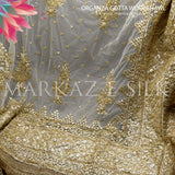 Organza Gotta Work Shawl MS-780 | Luxury Organza Shawl | Markaz Silk
