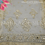 Organza Gotta Work Shawl - MS 752 | Markaz Silk