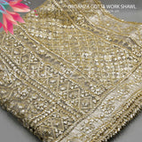 Organza Gotta Work Shawl MS-783 | Luxury Organza Shawl | Markaz Silk