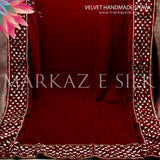 Velvet Handmade Shawl - MS 756 | Markaz Silk