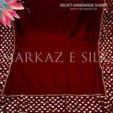 Velvet Handmade Shawl - MS 756 | Markaz Silk