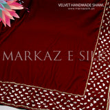 Velvet Handmade Shawl - MS 756 | Markaz Silk