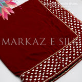 Velvet Handmade Shawl - MS 756 | Markaz Silk