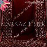 Velvet Handmade Shawl - MS 754 | Markaz Silk