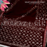 Velvet Handmade Shawl - MS 754 | Markaz Silk