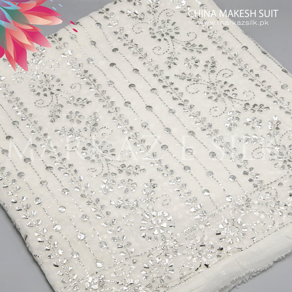 China Makesh Suit MS-809 – Luxury Unstitched Ethnic Wear | Markaz Silk