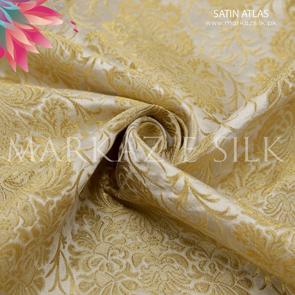 Sattan Atlas MS-800 – Premium Jamawar Fabric by the Yard | Markaz Silk