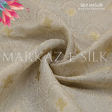 Pure Masuri Self MS-792 | Masuri Jamawar Fabric Per Yard | Markaz Silk