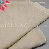 Pure Masuri Self MS-792 | Masuri Jamawar Fabric Per Yard | Markaz Silk