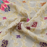 Chiffon Jaal Teera MS-788 – Premium Chiffon Fabric  Per Yard | Markaz Silk