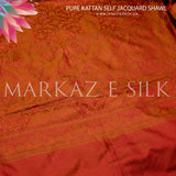 Pure Kattan Self Jacquard Shawl MS 827 | Markaz Silk