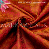 Pure Kattan Self Jacquard Shawl MS 827 | Markaz Silk