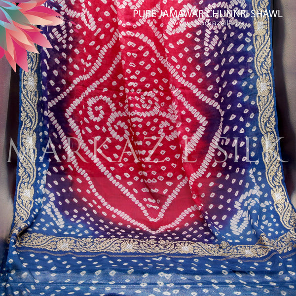 Pure Jamawar Chunnri Shawl MS 824 | Markaz Silk