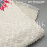 Organza Embroidery MS-819 | Pure Organza Fabric Per Yard | Markaz Silk