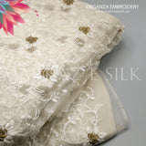 Organza Embroidery MS-820 | Pure Organza Fabric Per Yard | Markaz Silk