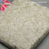 China Crinkle Embroidery MS-817 | Premium Embroidered Fabric by the Yard | Markaz Silk