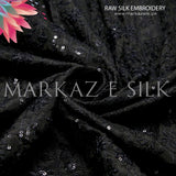 Raw Silk Embroidery MS-822 | Pure Silk Fabric Per Yard | Markaz Silk