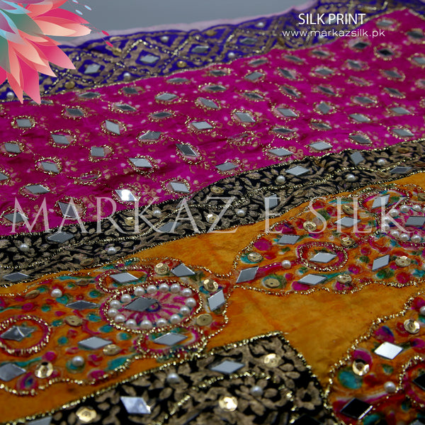 Silk Print Shawl  MS 156