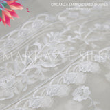 Organza Emb Shawl  MS 232