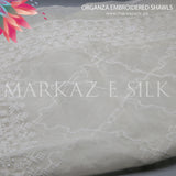 Organza Emb Shawl  MS 233