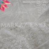 Organza Emb Shawl  MS 233