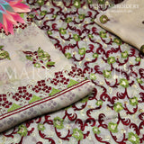 Pure Embroidery Suit  MS 138