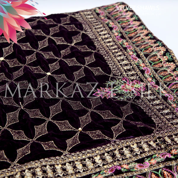 Velvet Shawl  MS 196 - 1