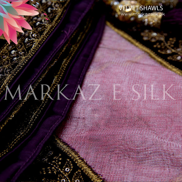 Velvet Shawl  MS 224 - 1