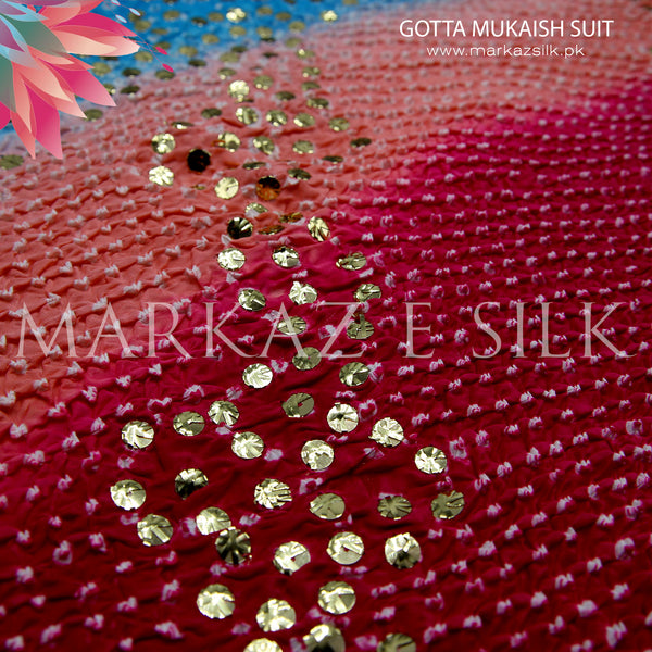 Sattan Silk Mukaish Shawl MS 254