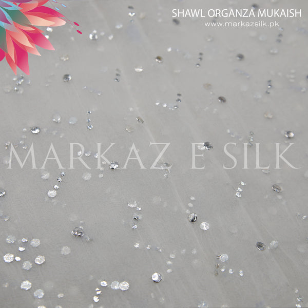 Organza Mukaish Shawl MS 447