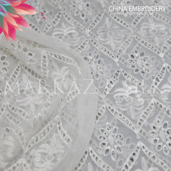 China Crinkle Embroidery  MS - 518 (price is in per yard)