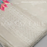 Organza Embroidery Dupatta MS‑691 | Premium Pure Organza Dupatta – Markaz Silk