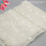 Organza Embroidery Dupatta MS-693 | Luxury Organza Dupatta | Markaz Silk