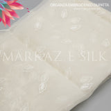 Organza Embroidery Dupatta MS-693 | Luxury Organza Dupatta | Markaz Silk