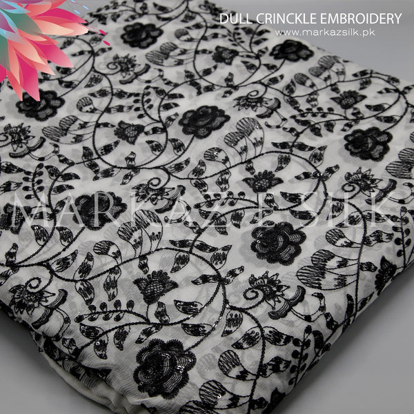 Dull Crinkle Embroidery MS 696 (Price per yard)