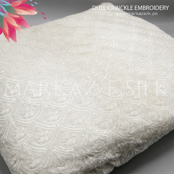Dull Crinkle Embroidery MS 697 (Price per yard)