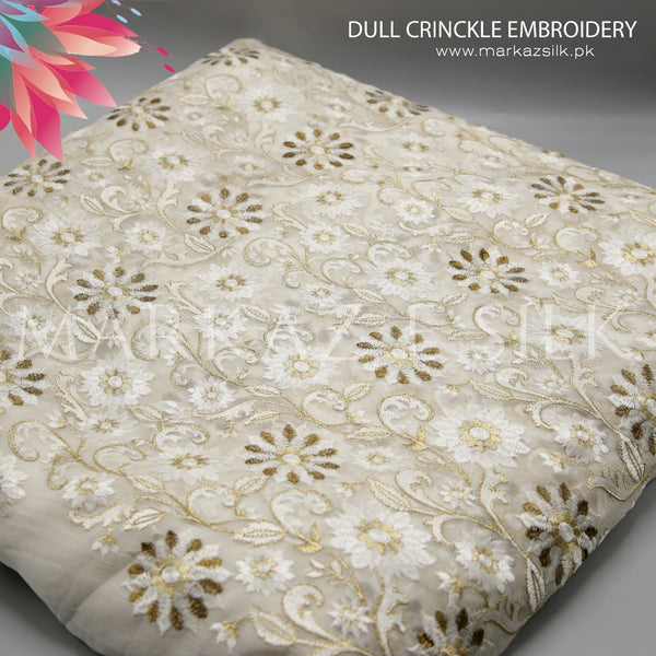 Dull Crinkle Embroidery MS 698 (Price per yard)