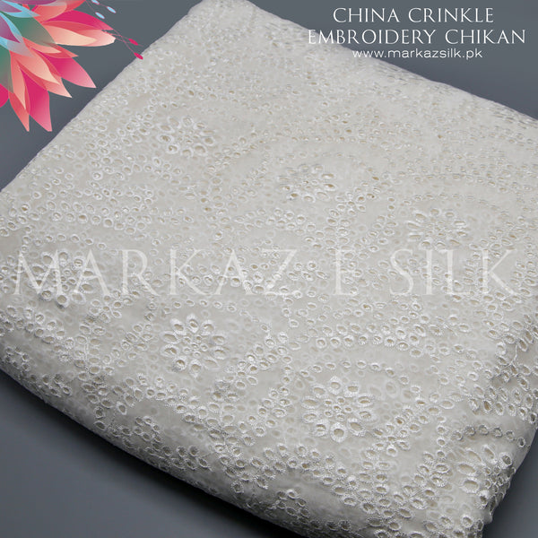 China Crinkle Embroidery MS - 107 (Price Per Yard)