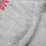 Raw Silk Embroidered Border MS 256 (Price per yard)