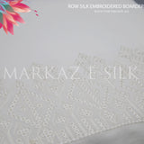 Raw Silk Embroidered Border MS 257 (Price per yard)