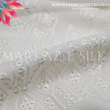 Raw Silk Embroidered Border MS 257 (Price per yard)