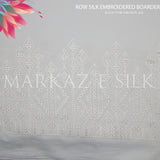 Raw Silk Embroidered Border MS 257 (Price per yard)