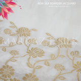 Raw Silk Jacquard Border MS 266 (Price per yard)