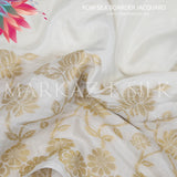 Raw Silk Jacquard Border MS 266 (Price per yard)